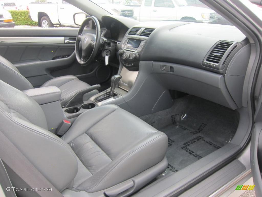 2006 Accord EX-L Coupe - Alabaster Silver Metallic / Gray photo #13