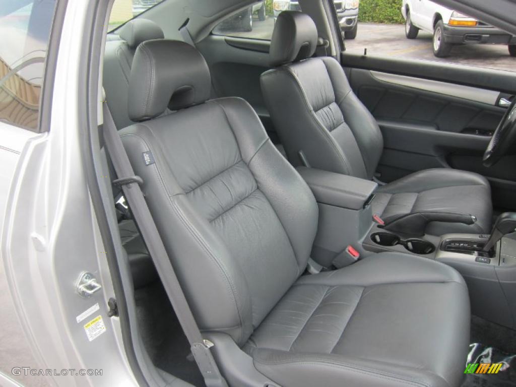 2006 Accord EX-L Coupe - Alabaster Silver Metallic / Gray photo #14