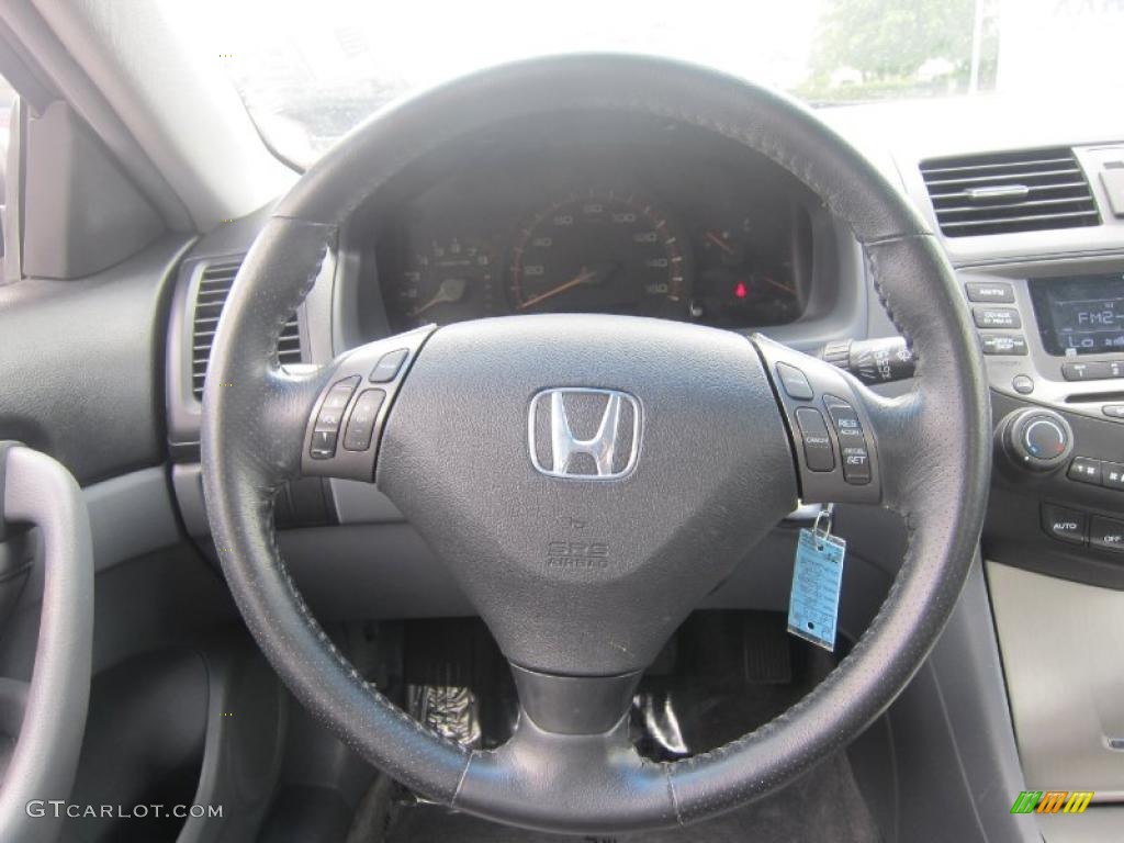 2006 Accord EX-L Coupe - Alabaster Silver Metallic / Gray photo #20