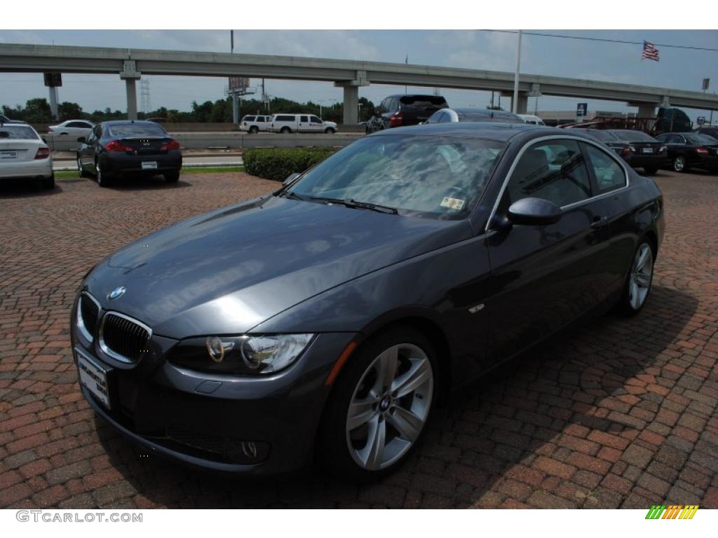 2007 3 Series 335i Coupe - Sparkling Graphite Metallic / Grey photo #3