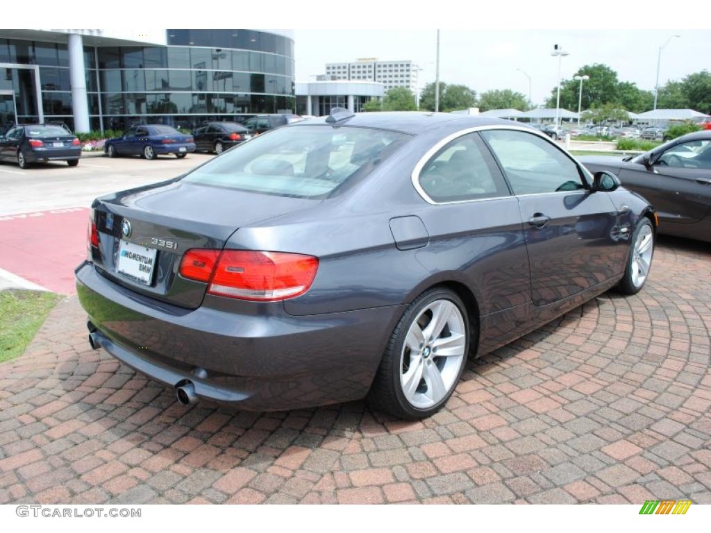 2007 3 Series 335i Coupe - Sparkling Graphite Metallic / Grey photo #7