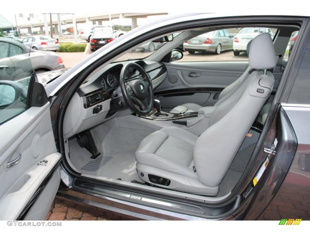 2007 3 Series 335i Coupe - Sparkling Graphite Metallic / Grey photo #13
