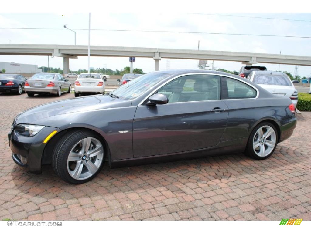 2007 3 Series 335i Coupe - Sparkling Graphite Metallic / Grey photo #19