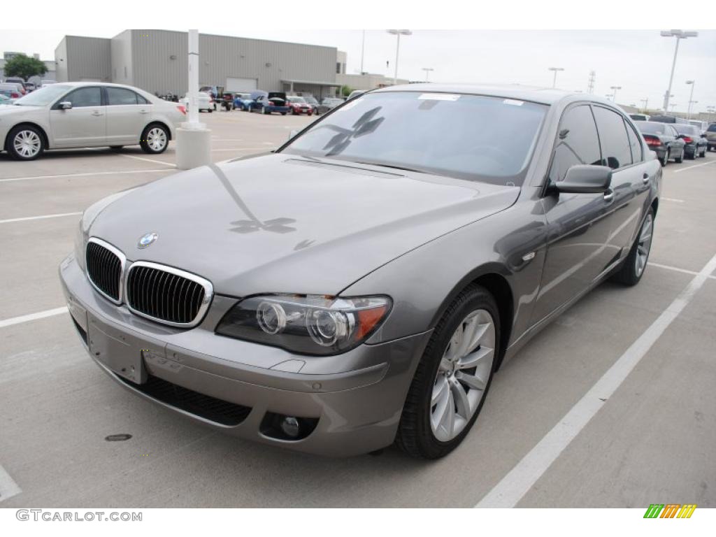 2008 7 Series 750Li Sedan - Sterling Grey Metallic / Black photo #1