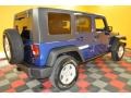 2010 Deep Water Blue Pearl Jeep Wrangler Unlimited Rubicon 4x4  photo #6