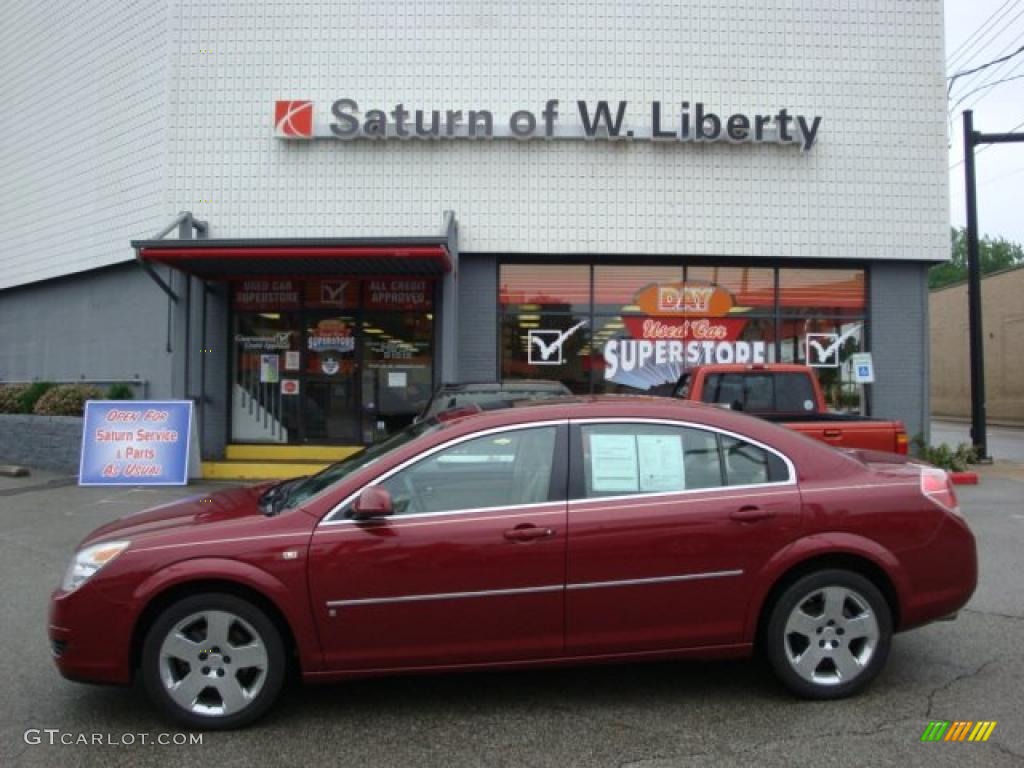 2007 Aura XE - Berry Red / Tan photo #1