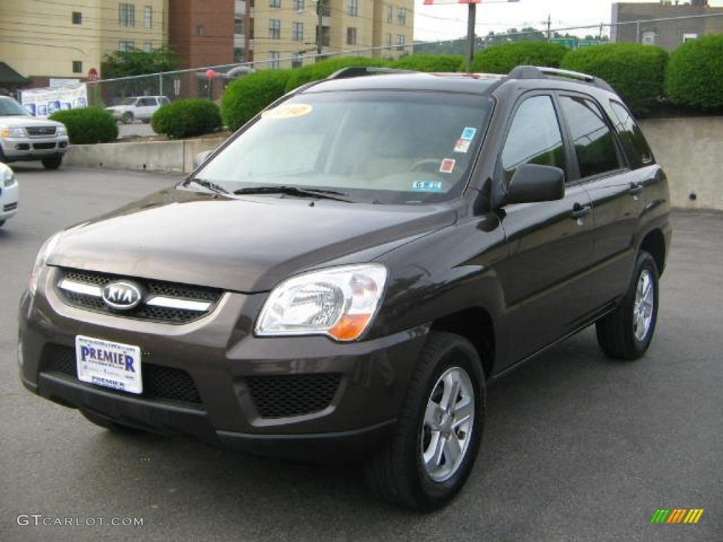 2010 Sportage LX V6 4x4 - Smokey Brown / Beige photo #2