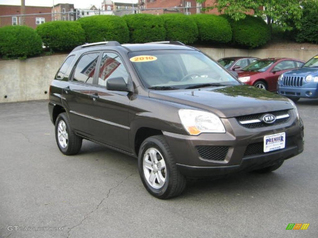 2010 Sportage LX V6 4x4 - Smokey Brown / Beige photo #8