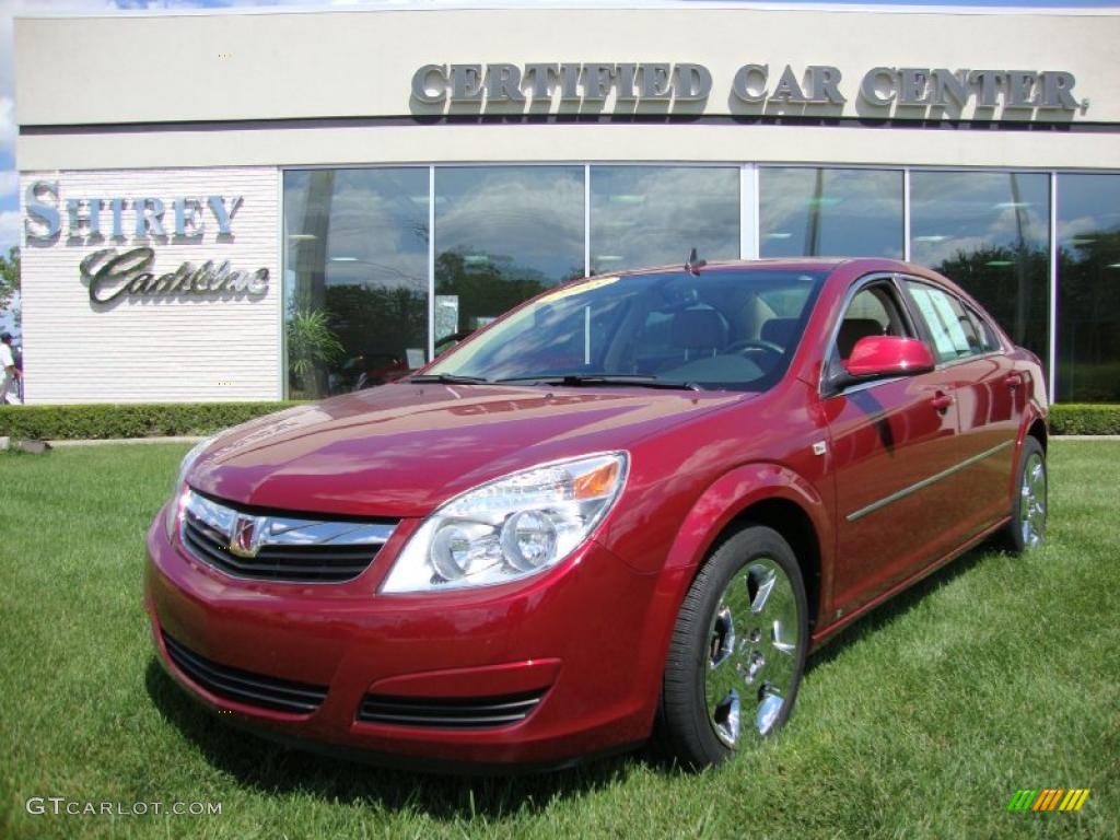 2008 Aura XE 3.5 - Red Jewel / Tan photo #1