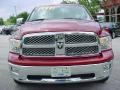 2009 Inferno Red Crystal Pearl Dodge Ram 1500 Laramie Quad Cab  photo #14