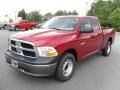 2010 Inferno Red Crystal Pearl Dodge Ram 1500 ST Quad Cab 4x4  photo #1
