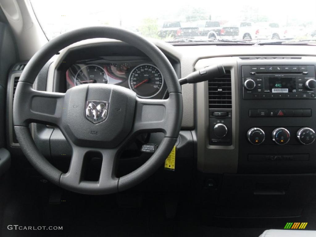 2010 Ram 1500 ST Quad Cab 4x4 - Inferno Red Crystal Pearl / Dark Slate/Medium Graystone photo #13