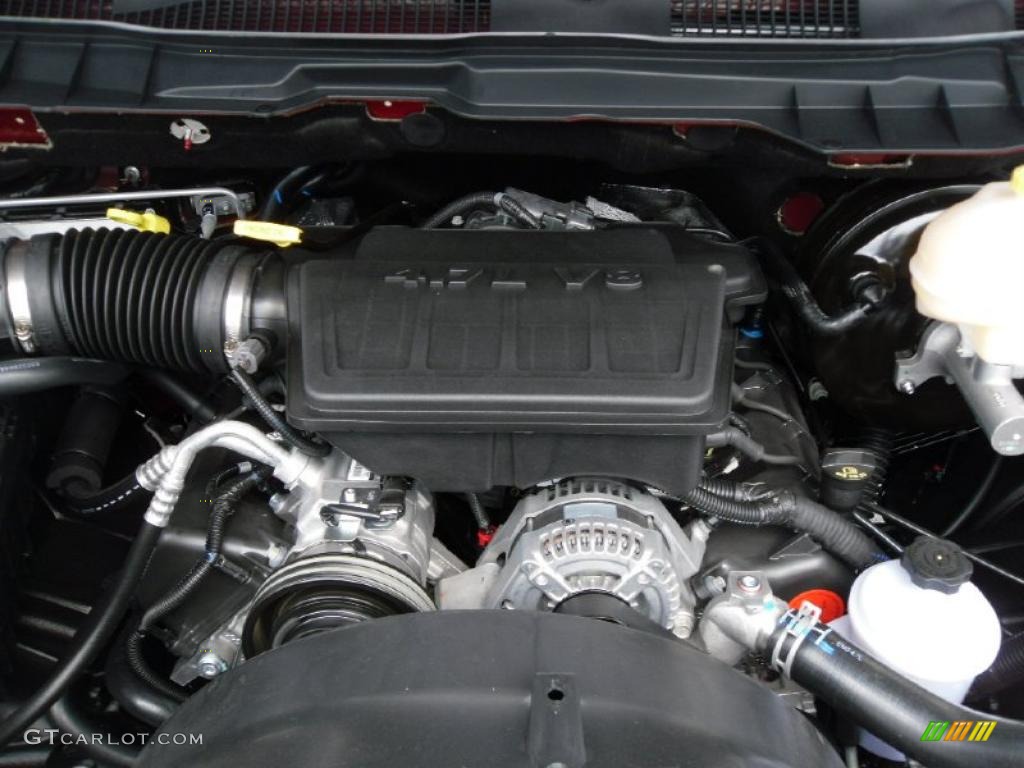 2010 Ram 1500 ST Quad Cab 4x4 - Inferno Red Crystal Pearl / Dark Slate/Medium Graystone photo #23