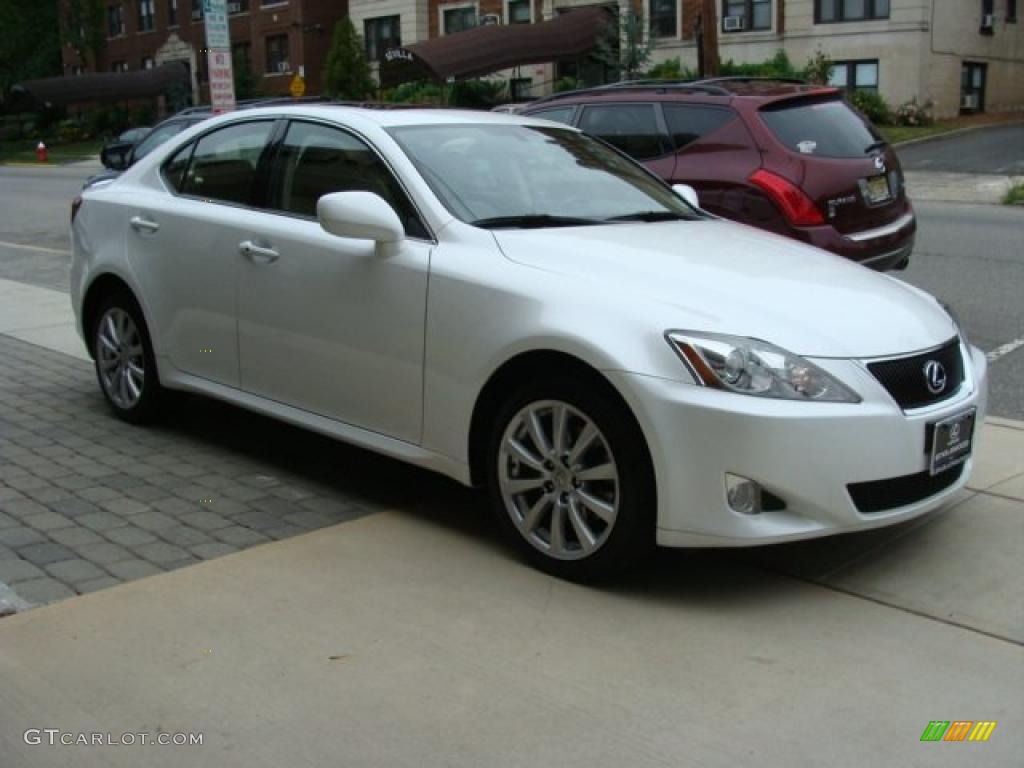 2008 IS 250 AWD - Starfire White Pearl / Cashmere Beige photo #3