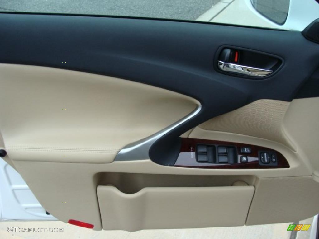 2008 IS 250 AWD - Starfire White Pearl / Cashmere Beige photo #6