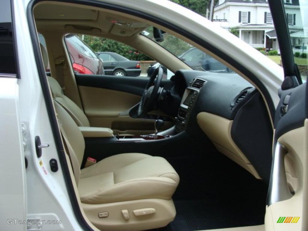 2008 IS 250 AWD - Starfire White Pearl / Cashmere Beige photo #8