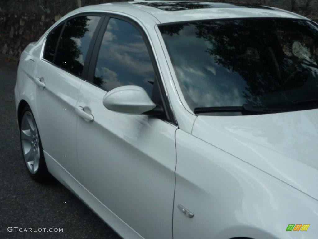 2008 3 Series 335i Sedan - Alpine White / Black photo #13