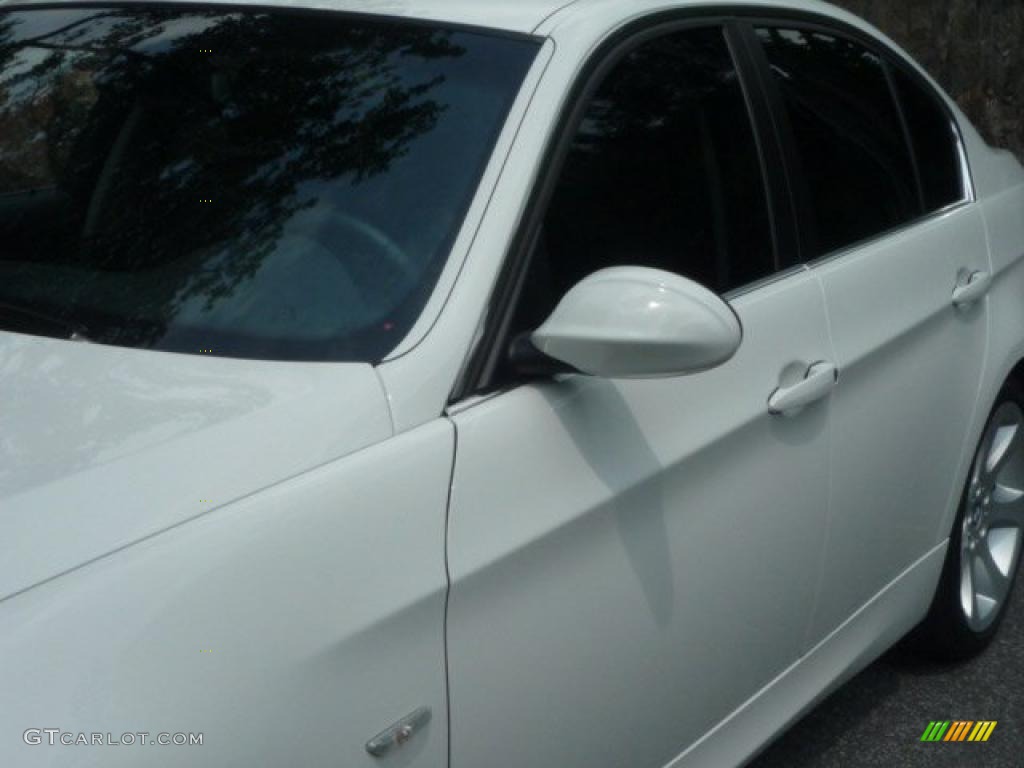 2008 3 Series 335i Sedan - Alpine White / Black photo #14