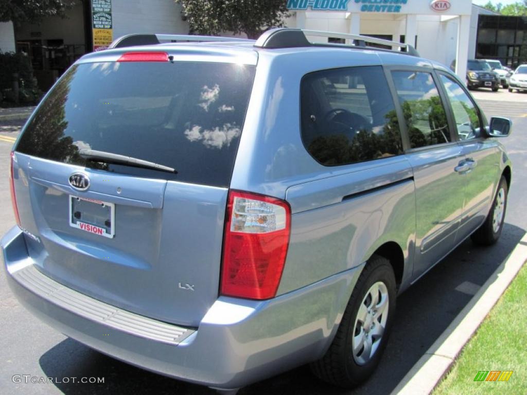 2008 Sedona LX - Glacier Blue Metallic / Gray photo #2