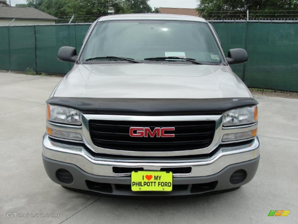 2005 Sierra 1500 Regular Cab - Silver Birch Metallic / Dark Pewter photo #8