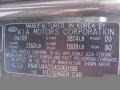 D0: Bronze 2010 Kia Forte EX Color Code