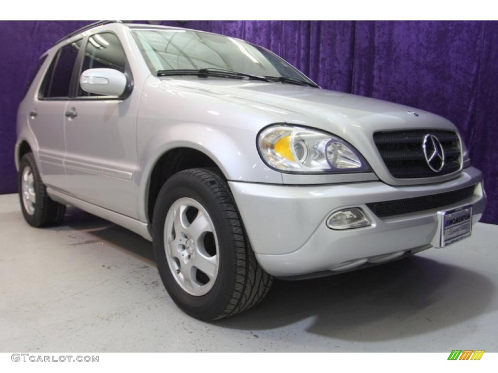 2002 ML 320 4Matic - Brilliant Silver Metallic / Charcoal photo #34