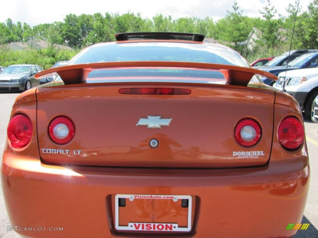 2007 Cobalt LT Coupe - Sunburst Orange Metallic / Gray photo #13