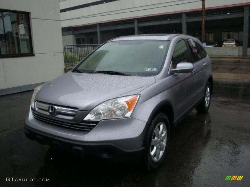 2008 CR-V EX-L 4WD - Whistler Silver Metallic / Gray photo #8