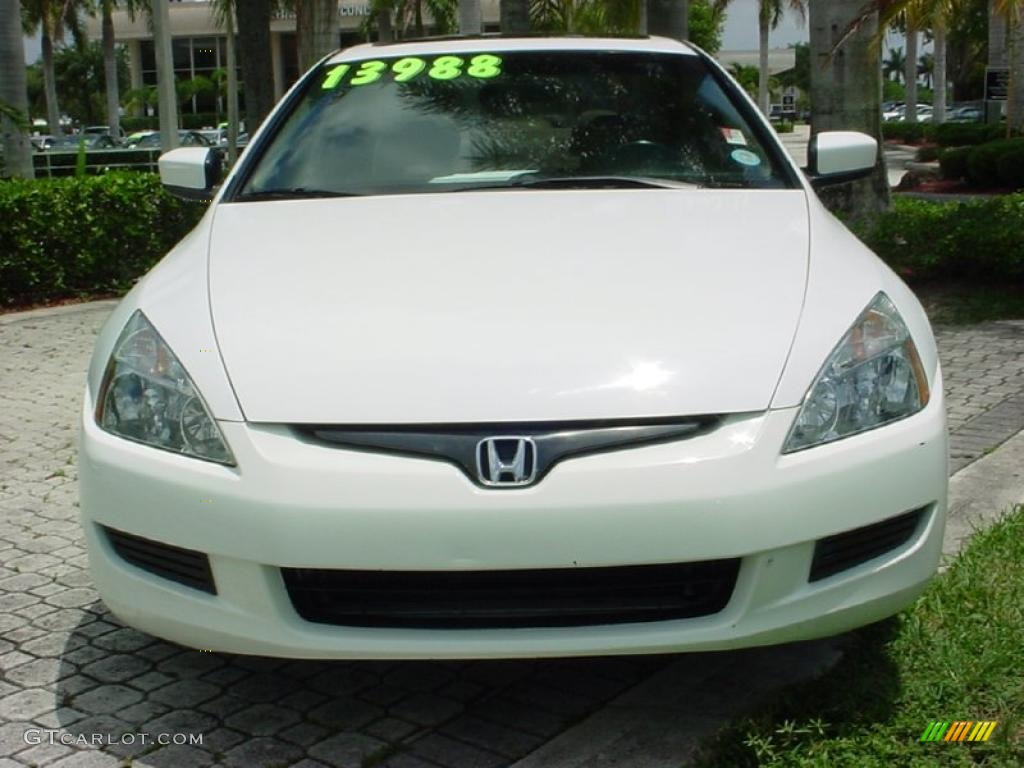 2003 Accord EX-L Coupe - Taffeta White / Ivory photo #2