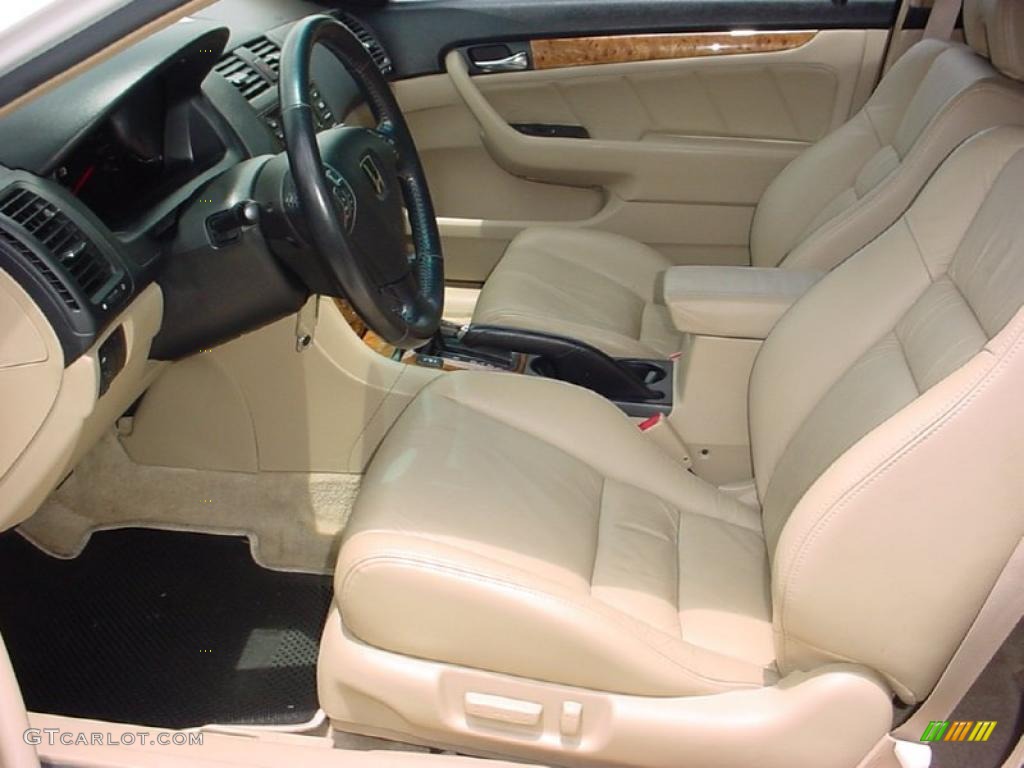 2003 Accord EX-L Coupe - Taffeta White / Ivory photo #15