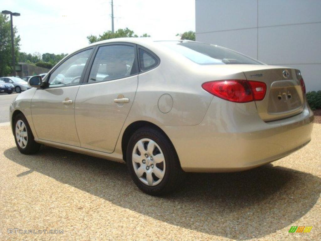 2009 Elantra GLS Sedan - Laguna Sand / Beige photo #4