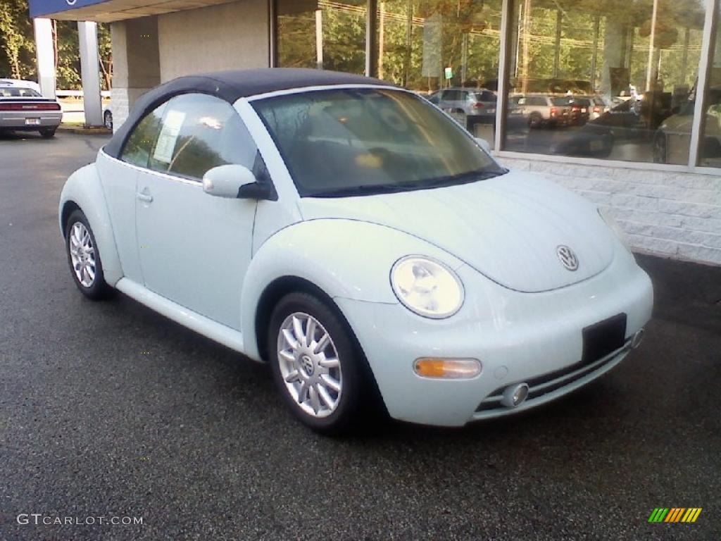 2004 New Beetle GLS Convertible - Aquarius Blue / Black photo #2