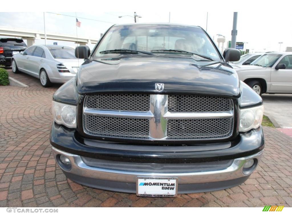 2002 Ram 1500 SLT Plus Quad Cab - Black / Dark Slate Gray photo #2