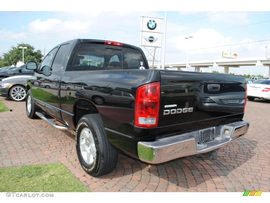 2002 Ram 1500 SLT Plus Quad Cab - Black / Dark Slate Gray photo #5