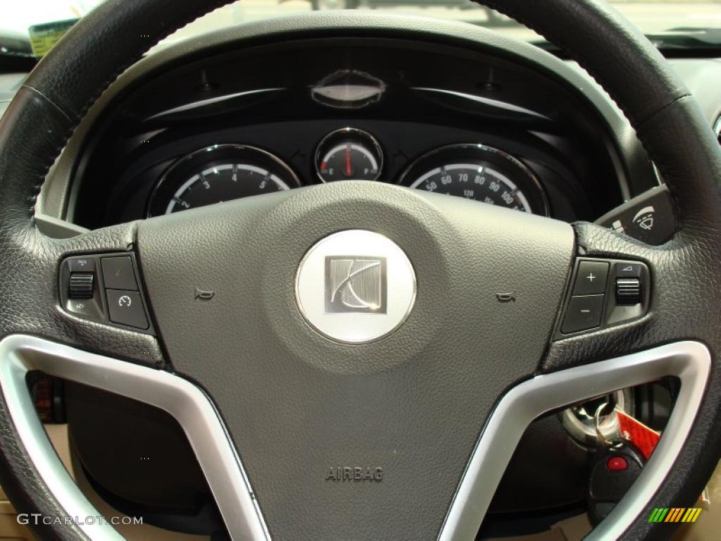2008 Saturn VUE XE 3.5 AWD Tan Steering Wheel Photo #31264022