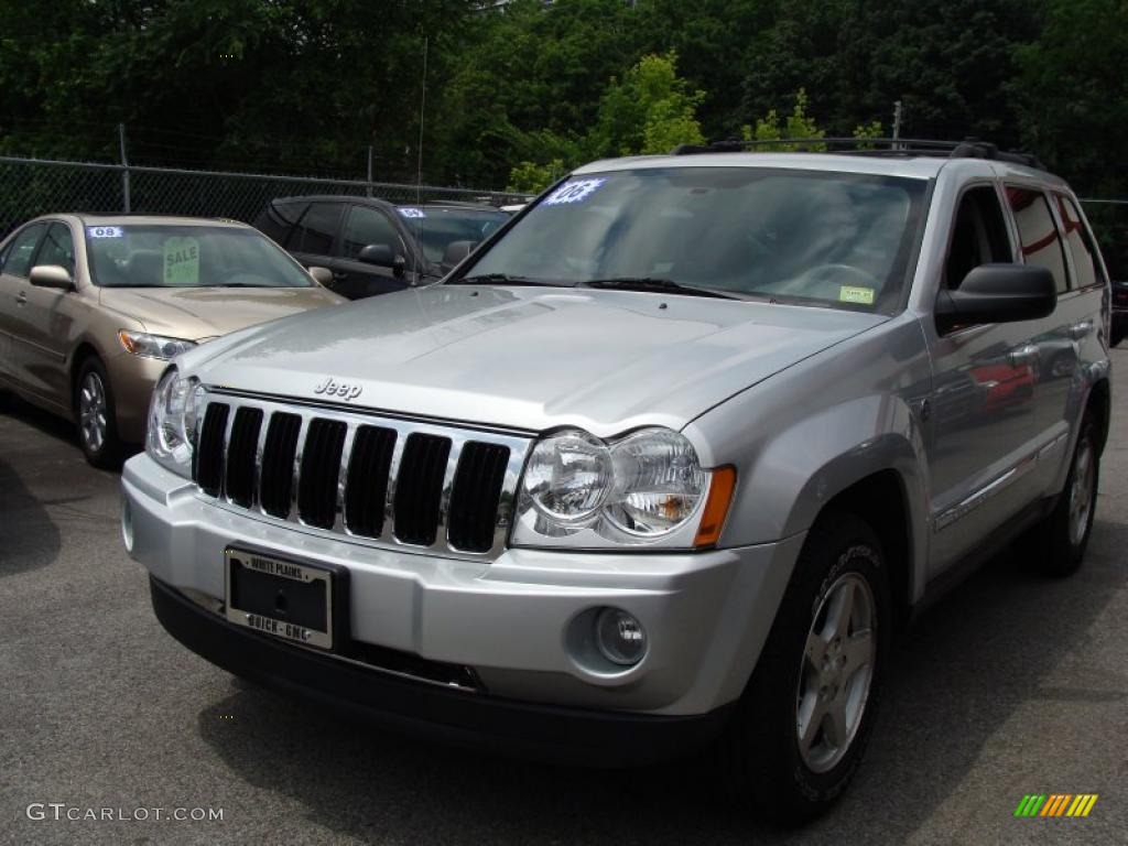 2006 Grand Cherokee Limited 4x4 - Bright Silver Metallic / Medium Slate Gray photo #1