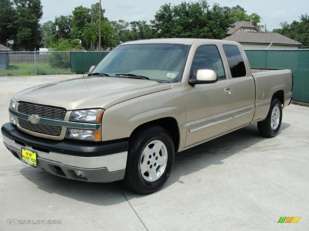 2004 Silverado 1500 LS Extended Cab - Sandstone Metallic / Tan photo #7