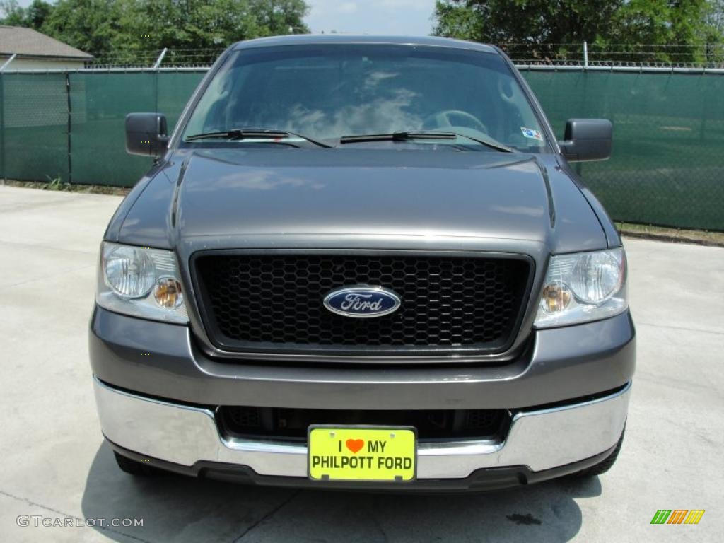 2004 F150 XLT SuperCab - Dark Shadow Grey Metallic / Medium/Dark Flint photo #8
