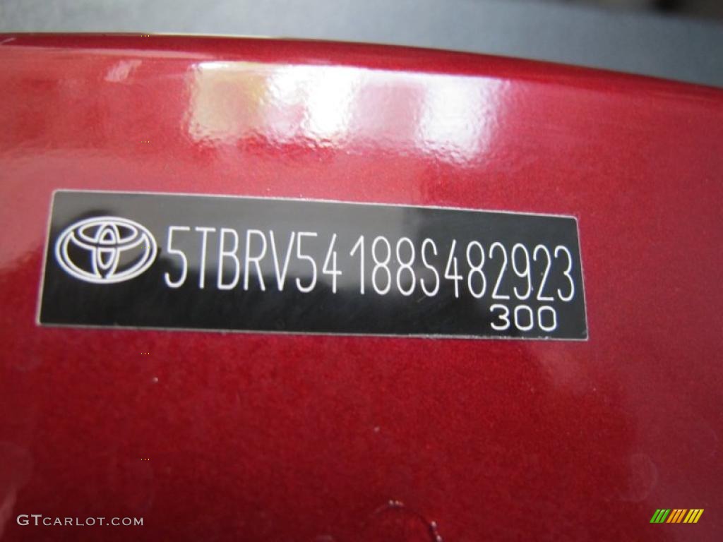 2008 Tundra SR5 X-SP Double Cab - Salsa Red Pearl / Graphite Gray photo #40