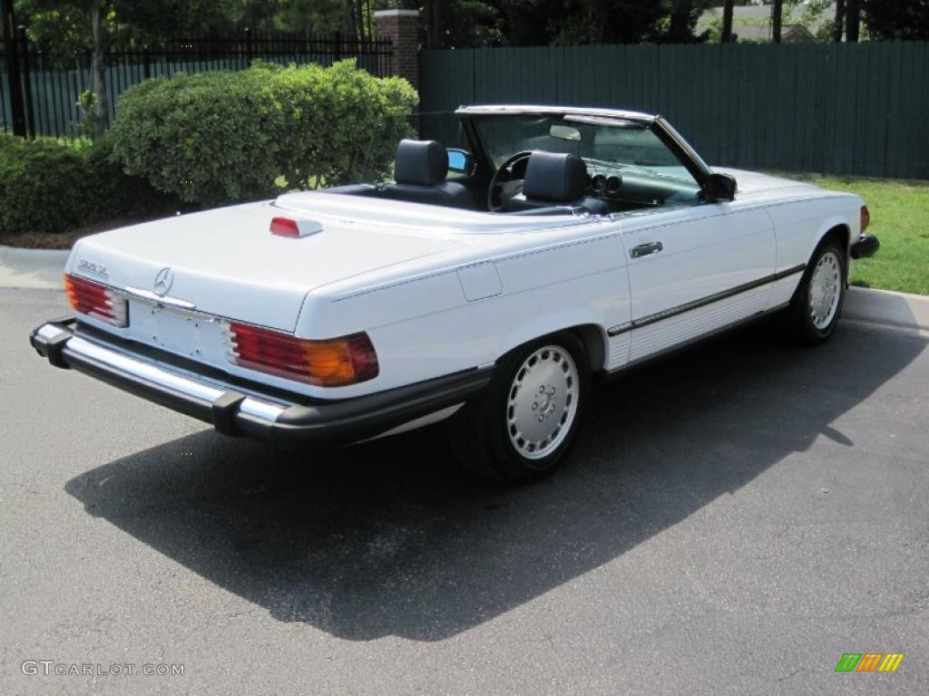 Arctic White 1986 Mercedes-Benz SL Class 560 SL Roadster Exterior Photo #31269724