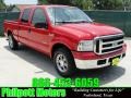 2005 Red Clearcoat Ford F250 Super Duty XLT Crew Cab  photo #1