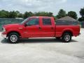 2005 Red Clearcoat Ford F250 Super Duty XLT Crew Cab  photo #6