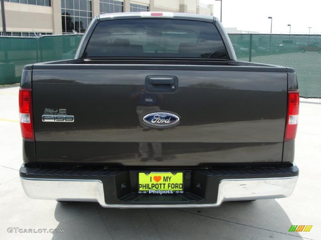 2006 F150 Lariat SuperCrew - Dark Stone Metallic / Tan photo #4