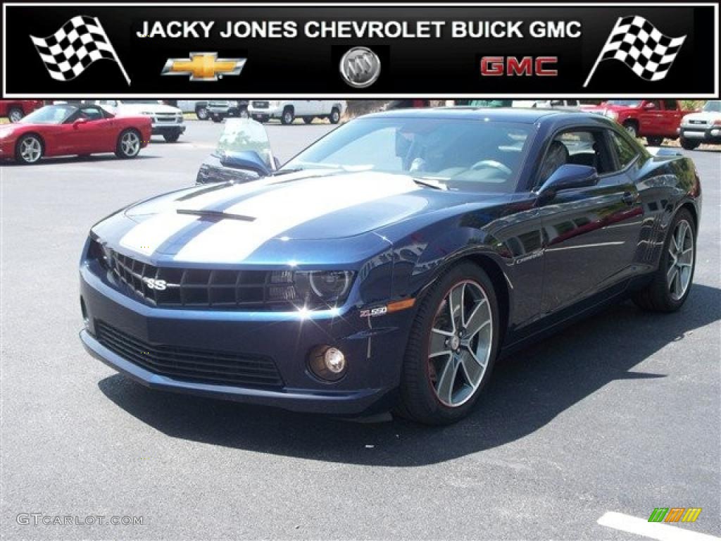 2010 Camaro SS SLP ZL550 Supercharged Coupe - Imperial Blue Metallic / Black photo #1