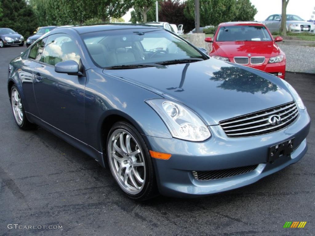 2007 G 35 Coupe - Lakeshore Slate Metallic / Stone Gray photo #4