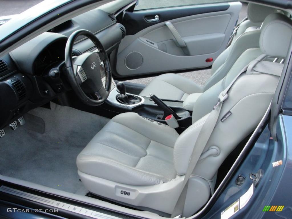 2007 G 35 Coupe - Lakeshore Slate Metallic / Stone Gray photo #10