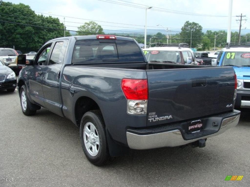 2007 Tundra SR5 Double Cab 4x4 - Slate Metallic / Black photo #4