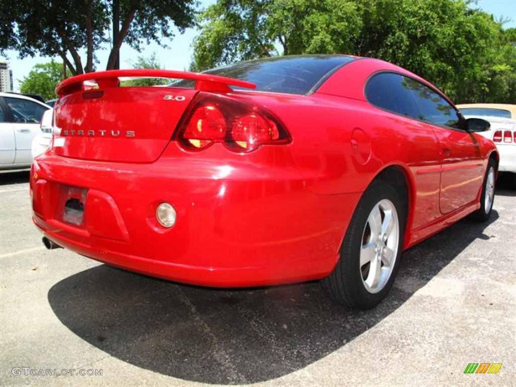 2004 Stratus R/T Coupe - Indy Red / Black photo #3