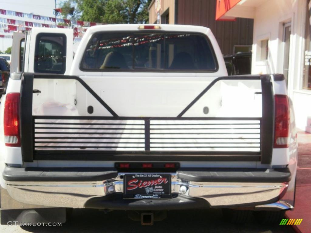 1999 F350 Super Duty XLT SuperCab Dually - Oxford White / Camel photo #16