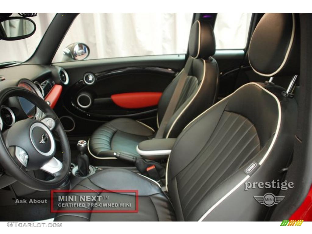 2009 Cooper John Cooper Works Clubman - Chili Red / Lounge Carbon Black Leather photo #13